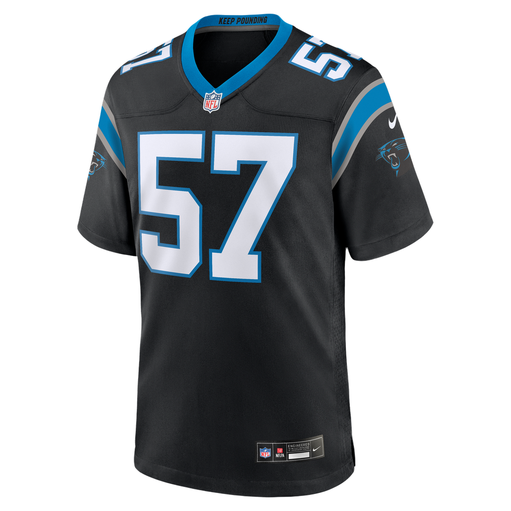Monroe Freeling Carolina Panthers Game Jersey - Black