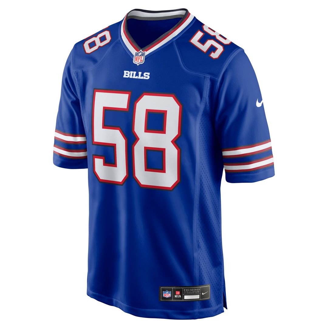 Matt Milano Buffalo Bills Game Jersey - Royal Blue