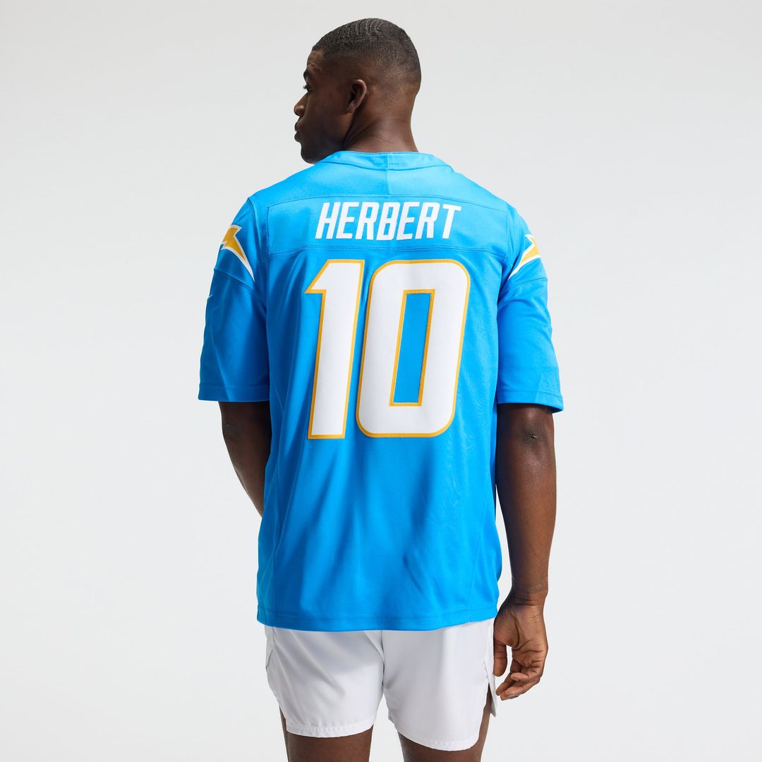Justin Herbert Los Angeles Chargers Vapor F.U.S.E. Stitched Limited Jersey - Powder Blue