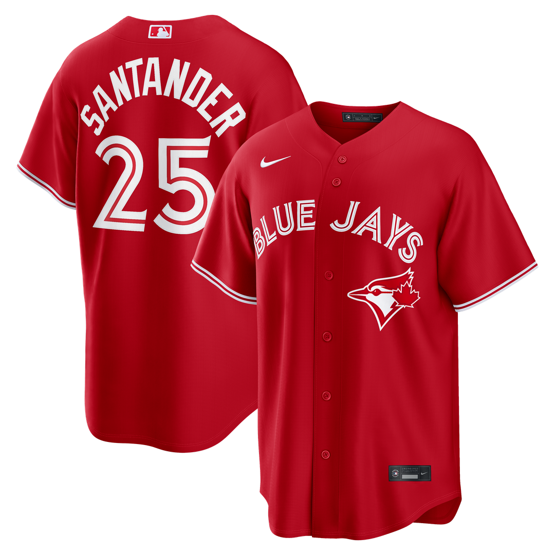 Toronto Blue Jays Anthony Santander Nike Red Canada Day Replica Jersey