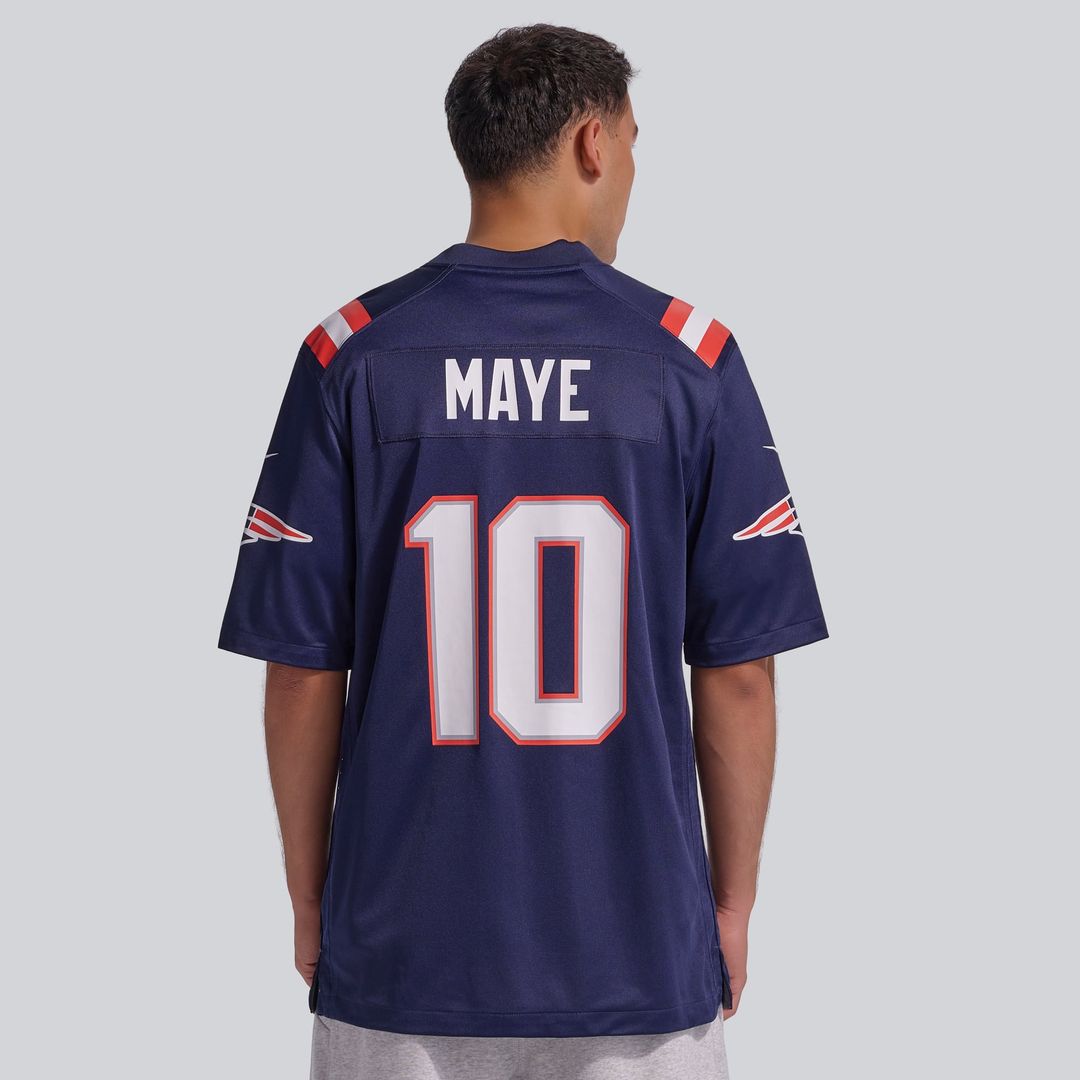 Drake Maye New England Patriots Game Jersey - White