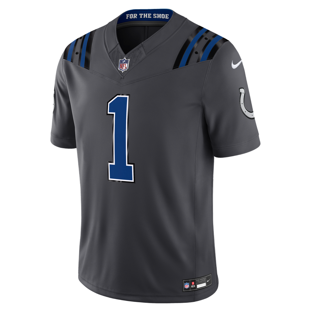 Ahmad Sauce Gardner Indianapolis Colts 2026 Rivalries Collection Stitched Limited Jersey - Anthracite