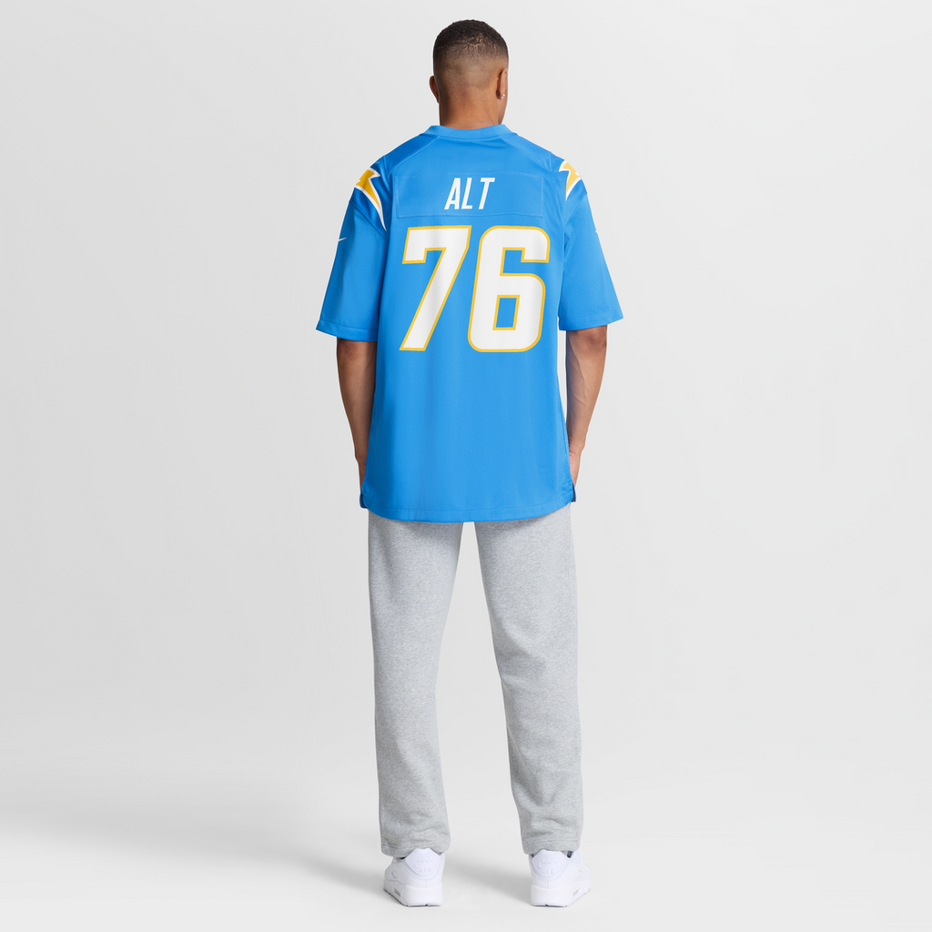 Joe Alt Los Angeles Chargers Alternate Charger Power Game Jersey - Gold