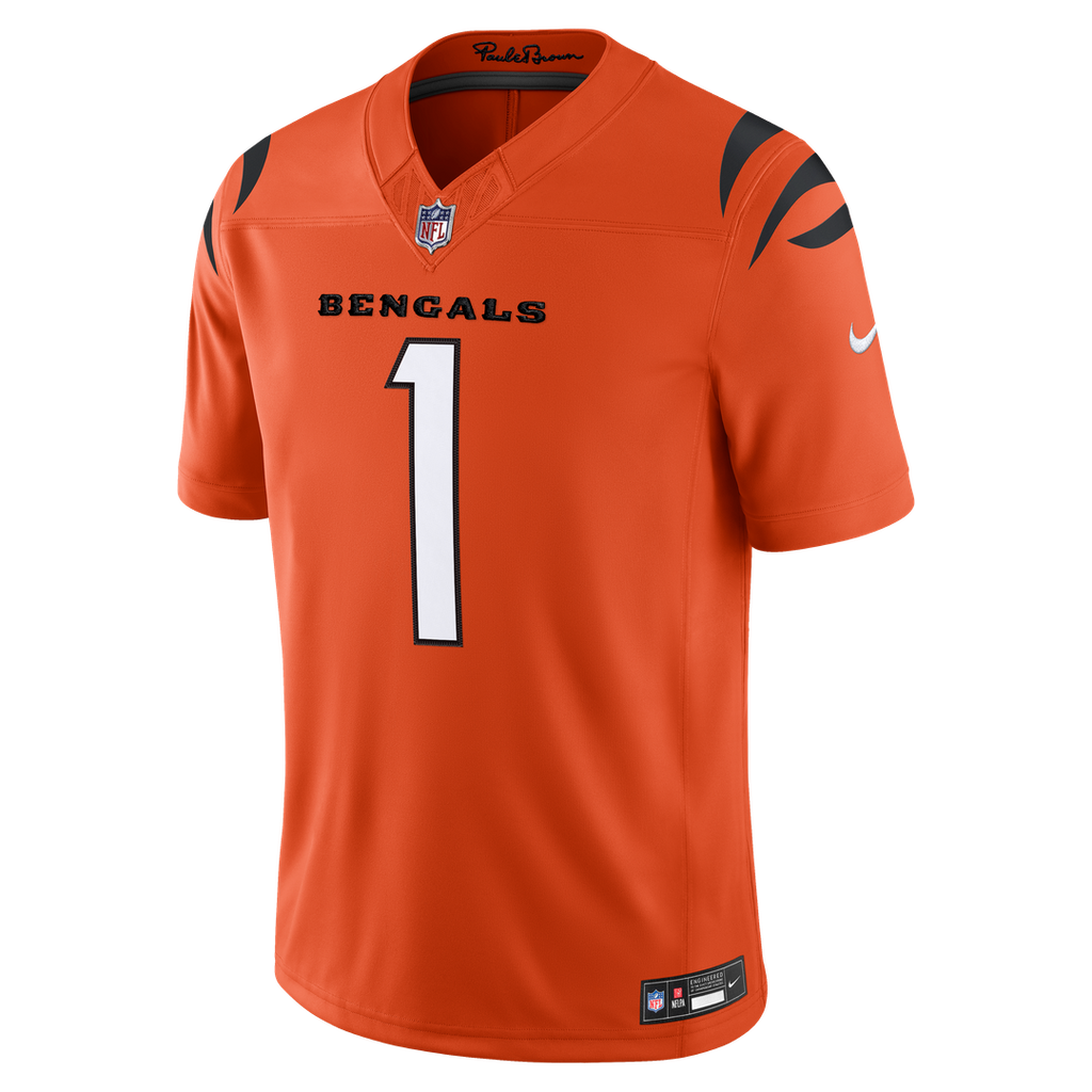 Ja'Marr Chase Cincinnati Bengals Vapor F.U.S.E. Stitched Limited Jersey - Black