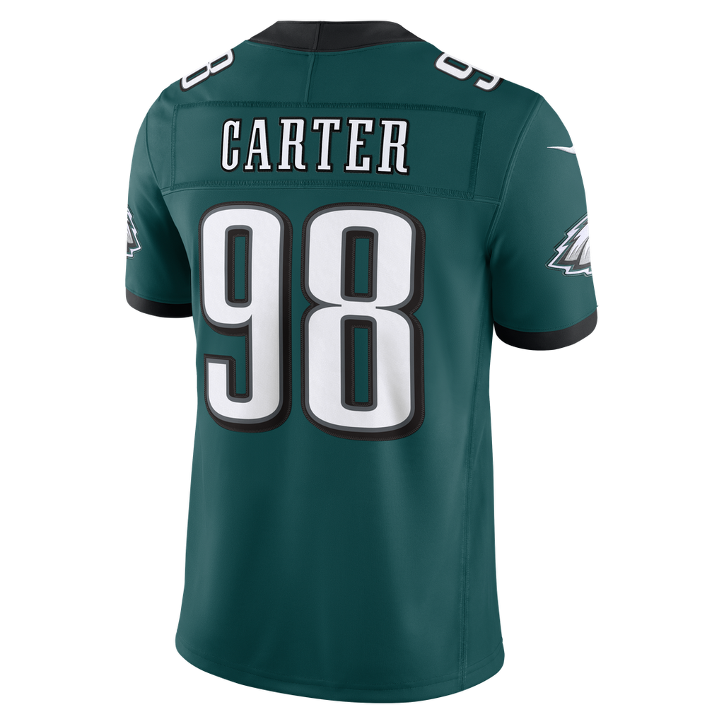 Jalen Carter Philadelphia Eagles Alternate Vapor F.U.S.E. Stitched Limited Jersey - Kelly Green