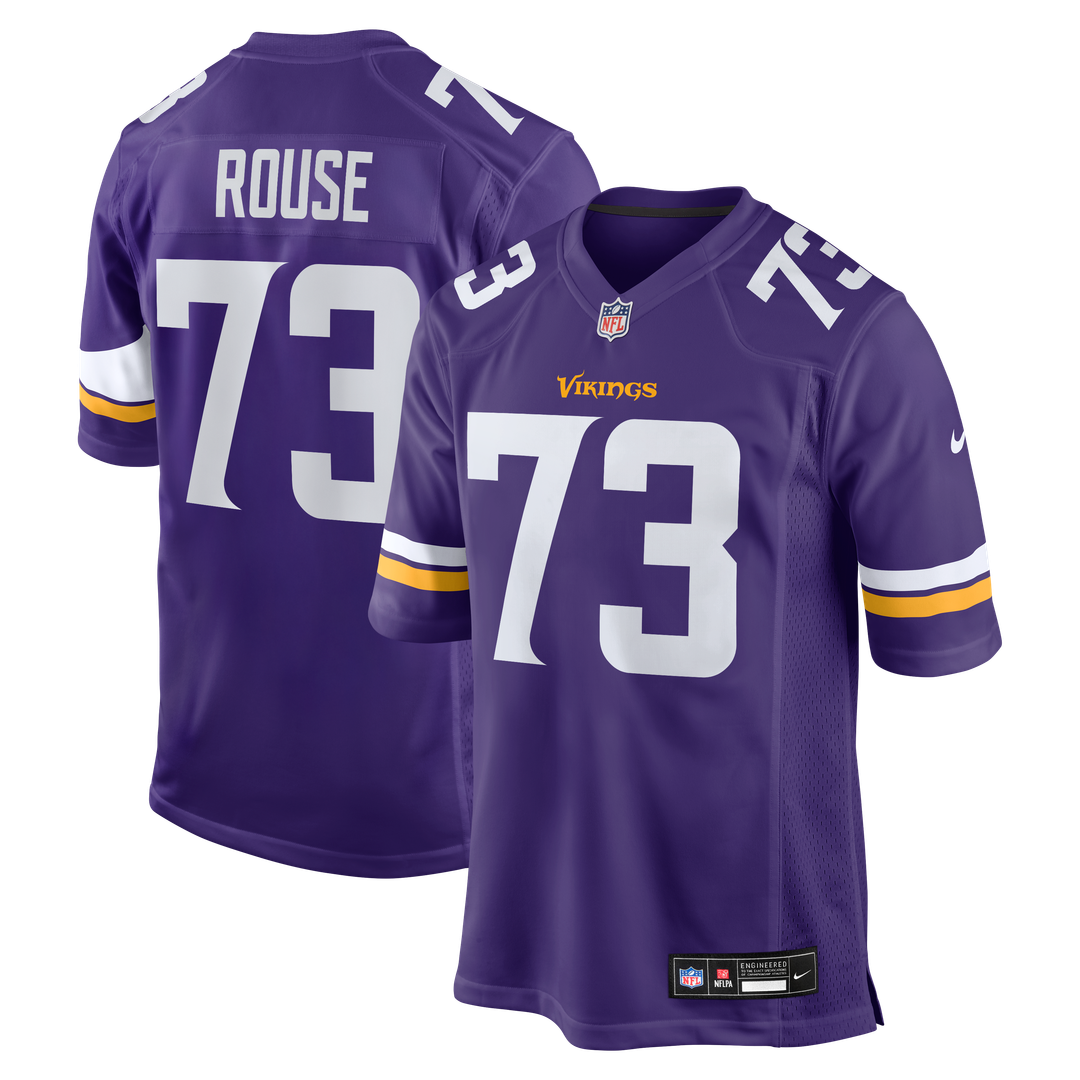 Walter Rouse Minnesota Vikings Game Jersey - Purple
