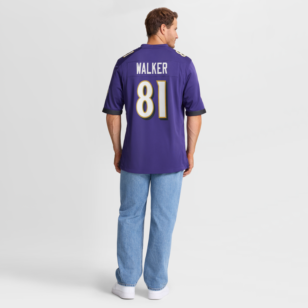 Devontez Walker Baltimore Ravens Game Jersey - Purple