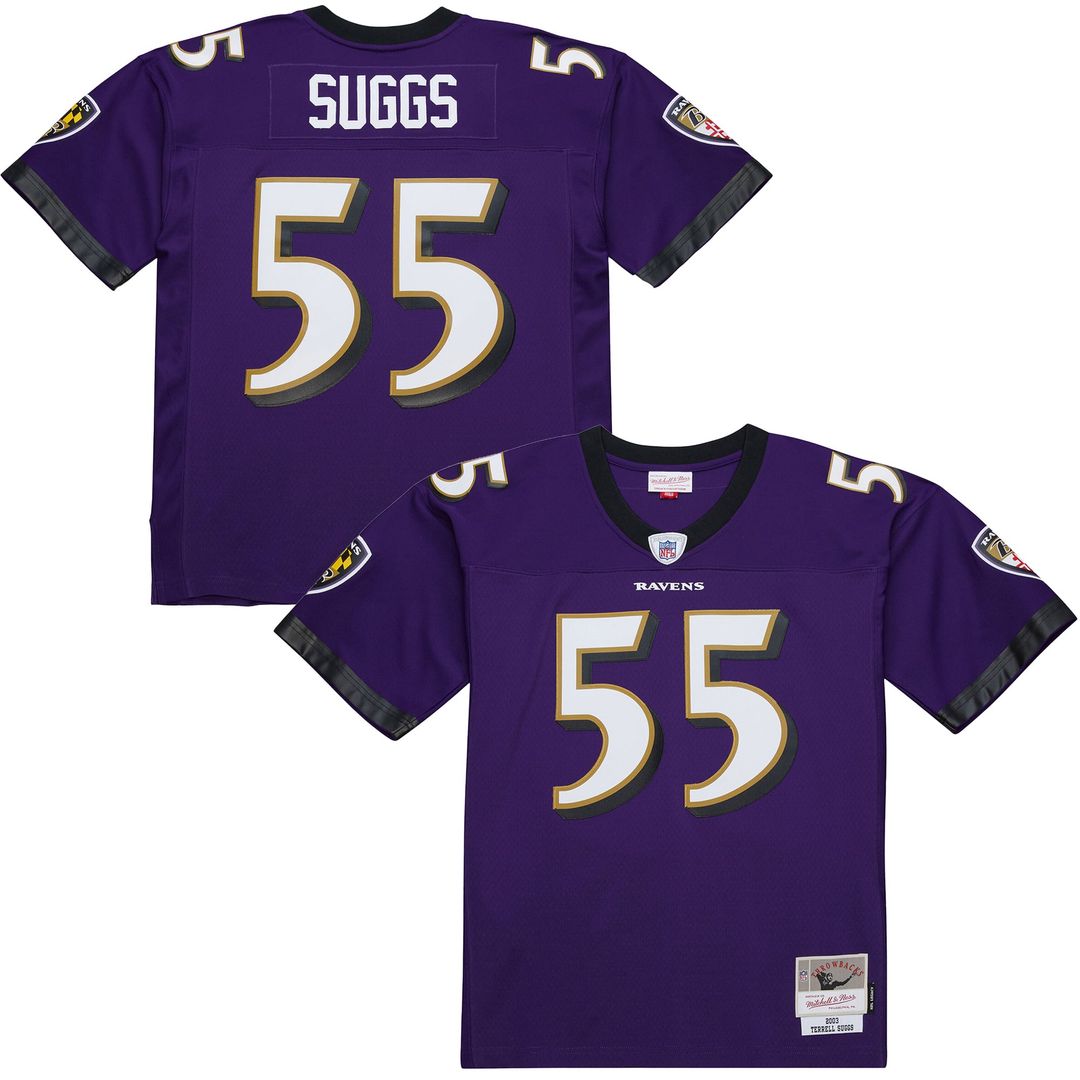 Terrell Suggs Baltimore Ravens 2003 Legacy Replica Jersey - White