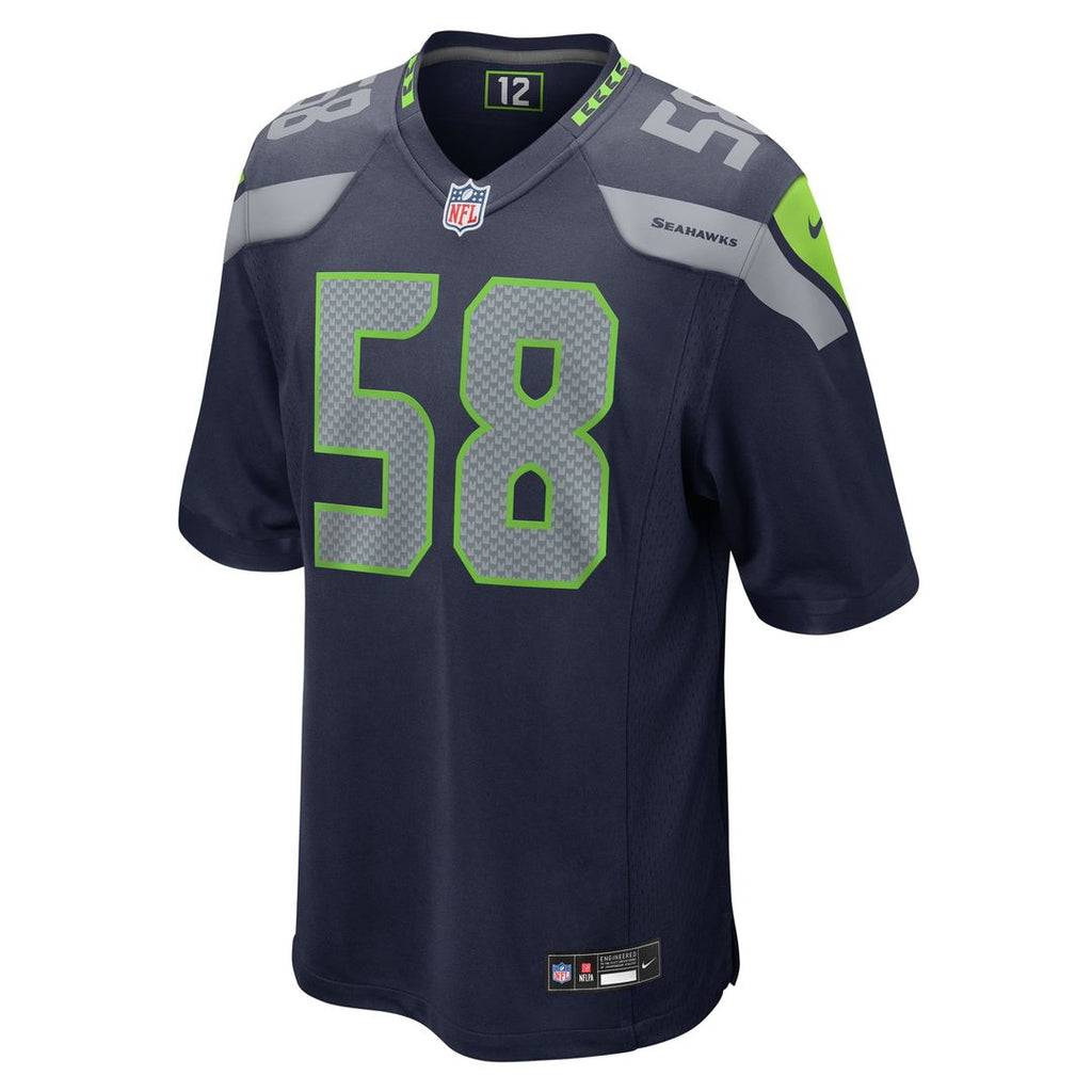 Derick Hall Seattle Seahawks Game Jersey - College Navy