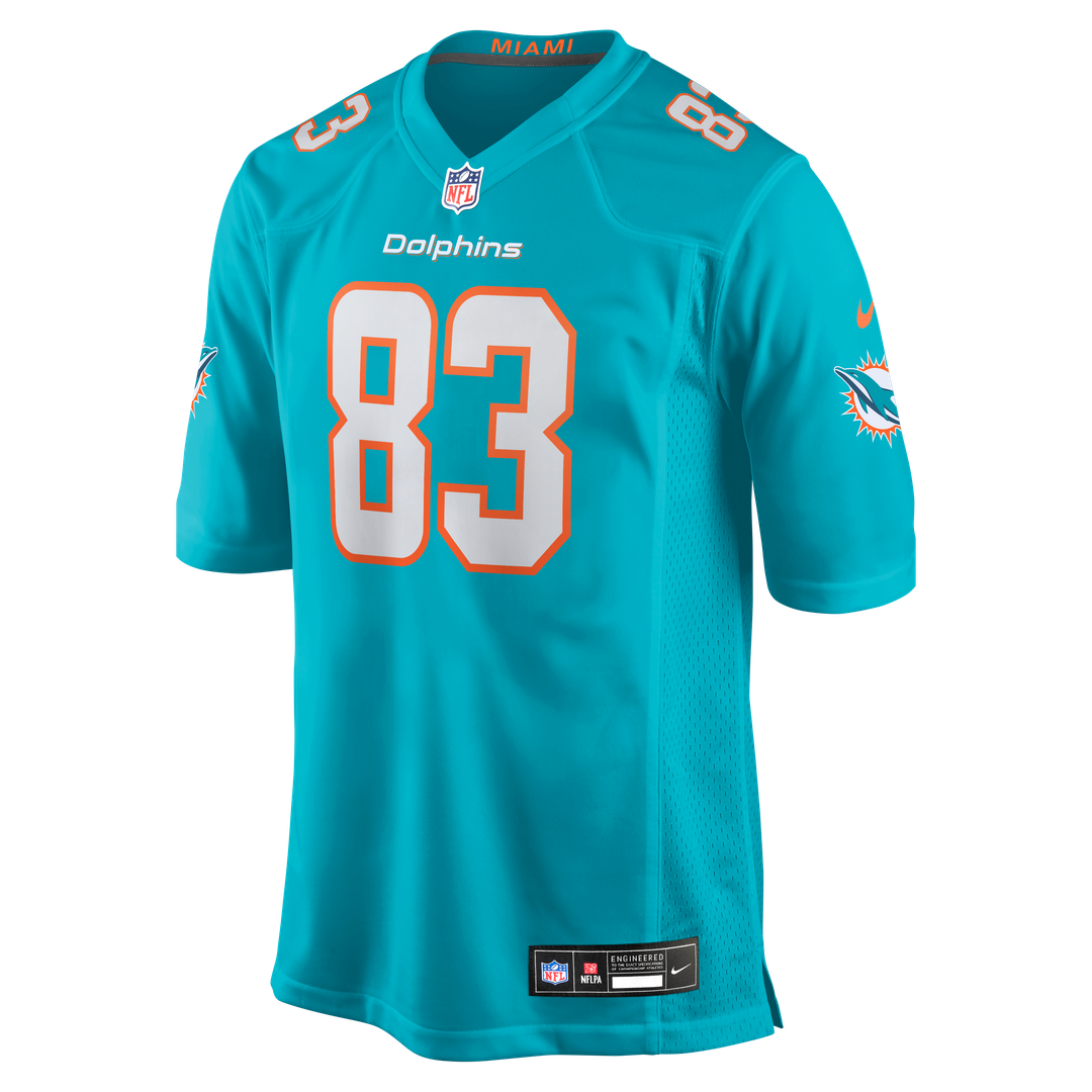 Darren Waller Miami Dolphins Game Jersey - Aqua