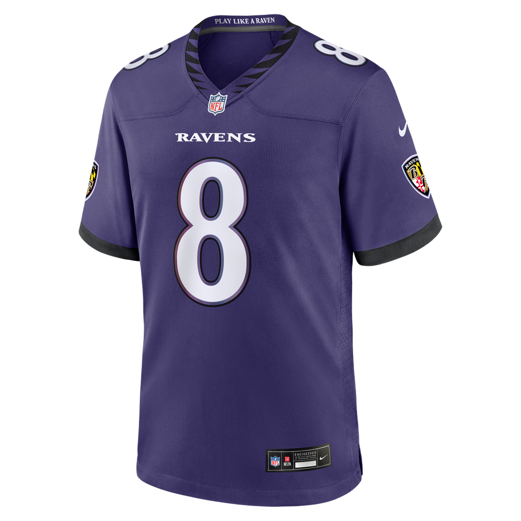 Lamar Jackson Baltimore Ravens Game Jersey - Purple