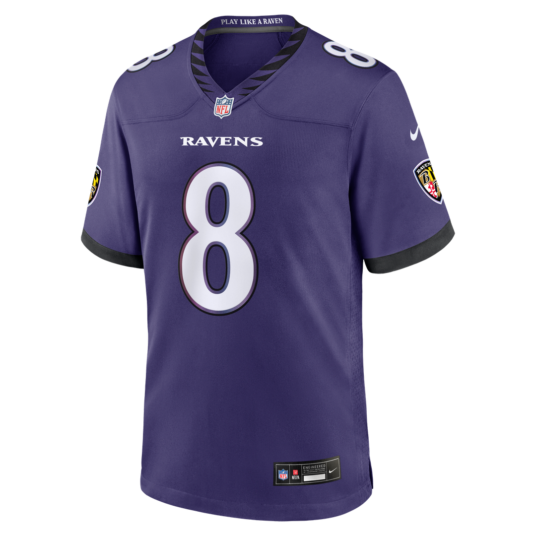 Lamar Jackson Baltimore Ravens Game Jersey - Purple