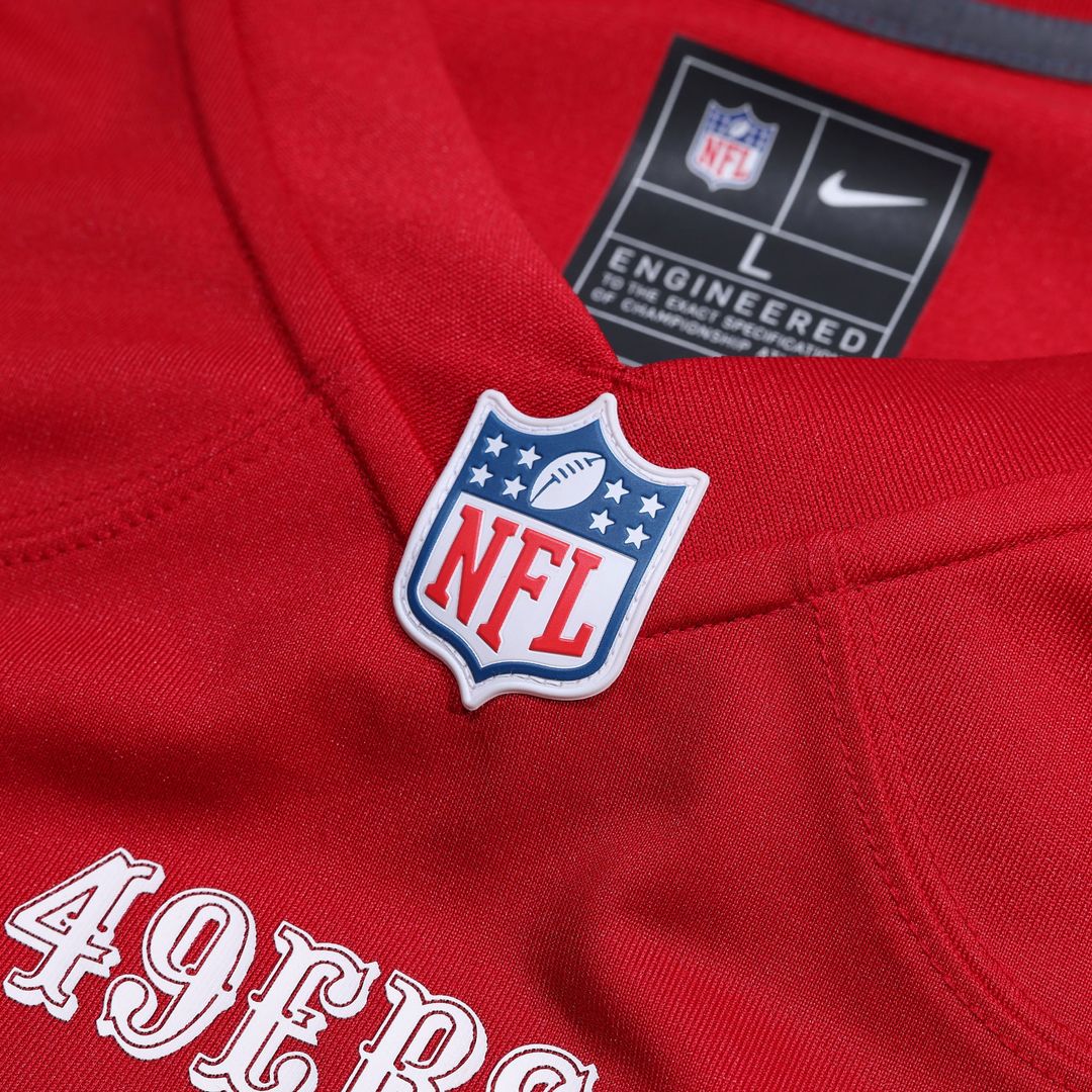 Jake Tonges San Francisco 49ers Game Jersey - Scarlet