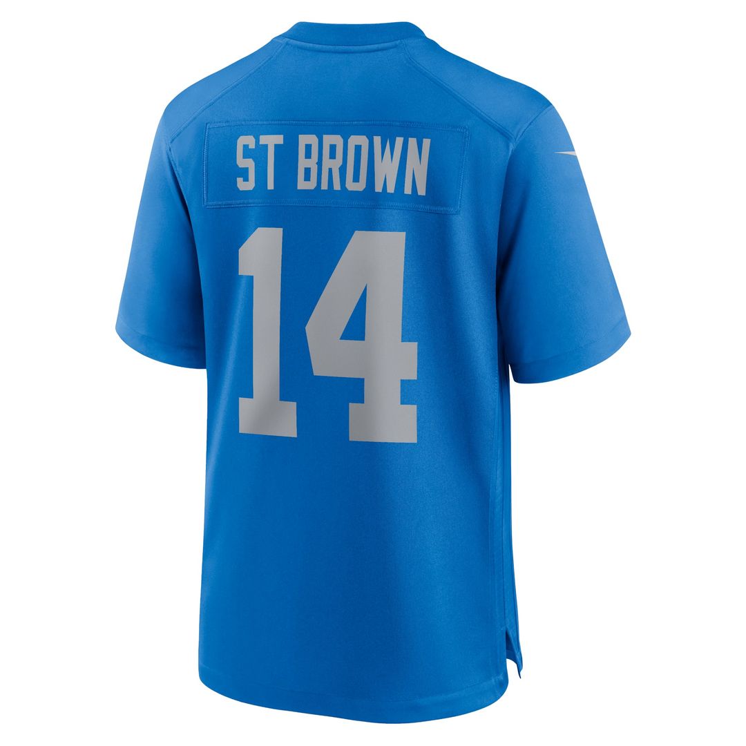Amon-Ra St. Brown Detroit Lions Alternate Game Jersey - Blue