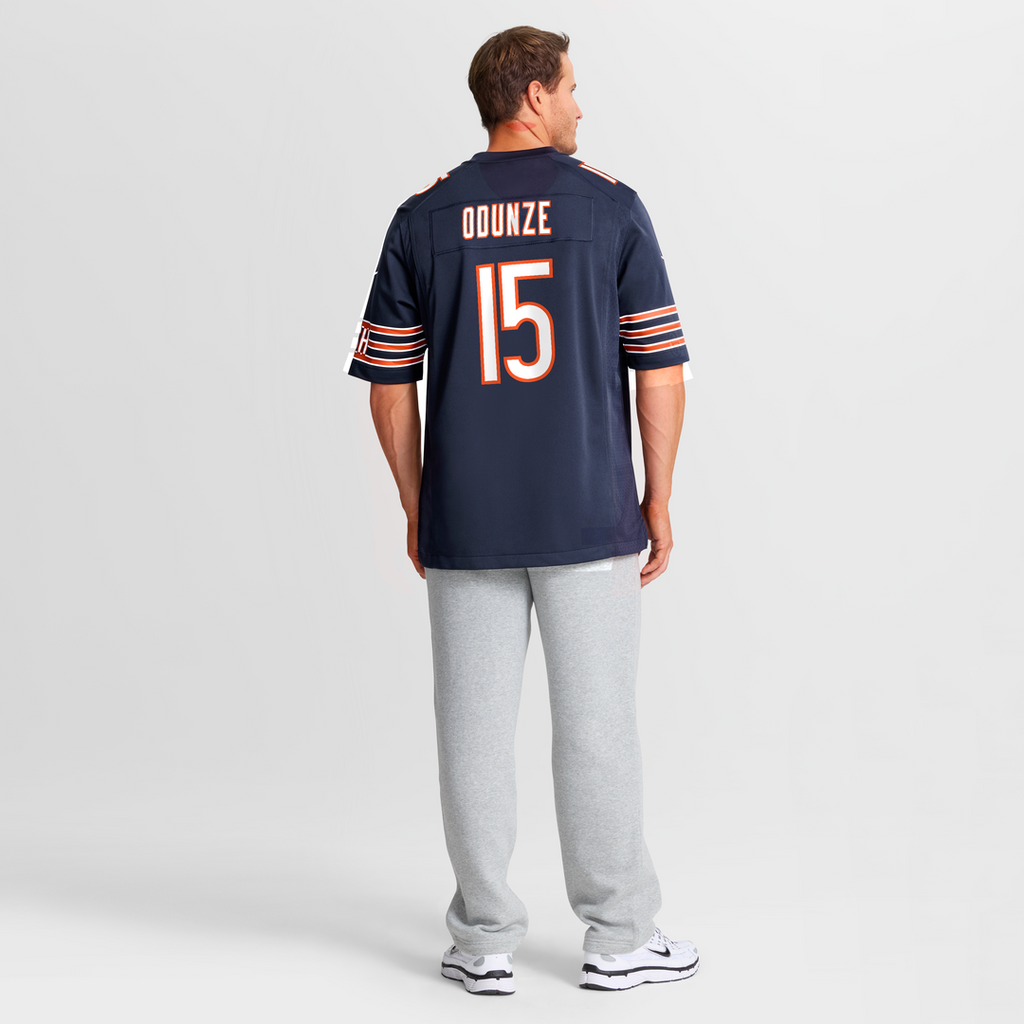 Rome Odunze Chicago Bears Game Jersey - Navy