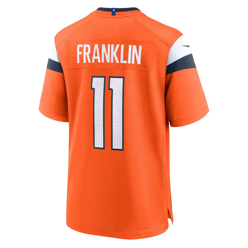 Troy Franklin Denver Broncos Game Jersey - Orange