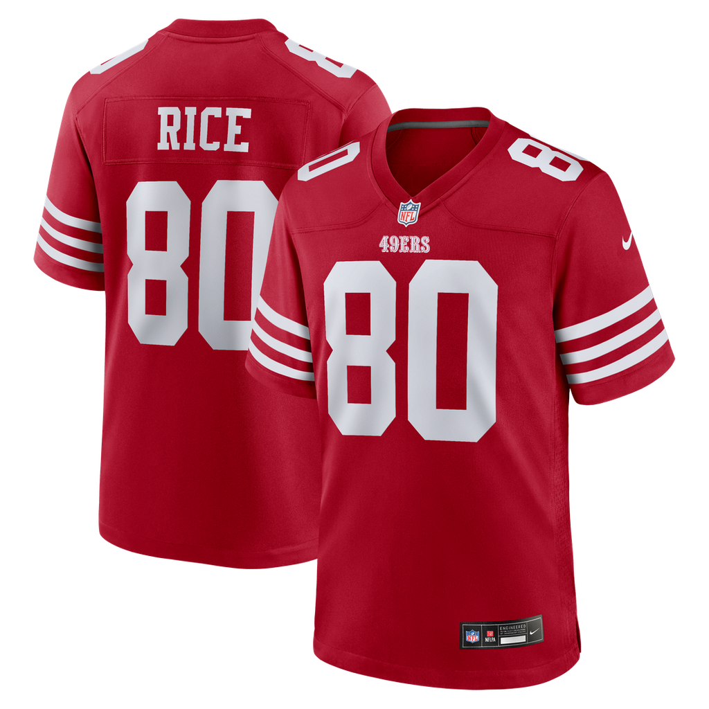 Jerry Rice San Francisco 49ers Game Jersey - Scarlet