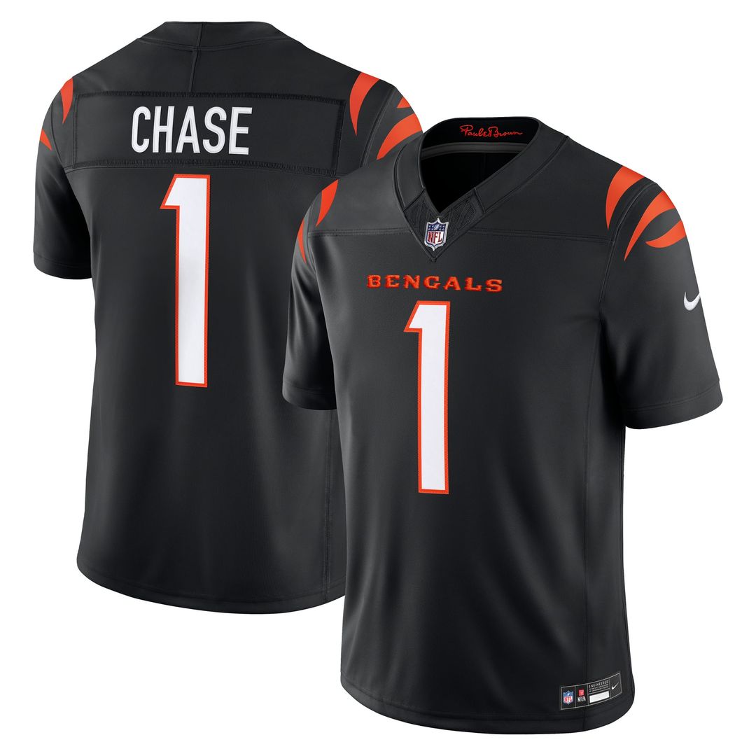 Ja'Marr Chase Cincinnati Bengals Vapor F.U.S.E. Stitched Limited Jersey - White