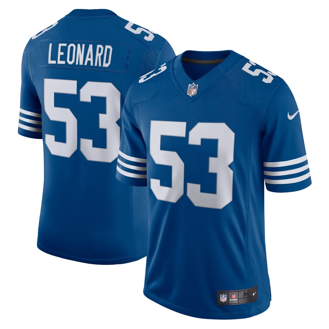 Darius Leonard Indianapolis Colts Alternate Vapor Limited Jersey - Royal Blue