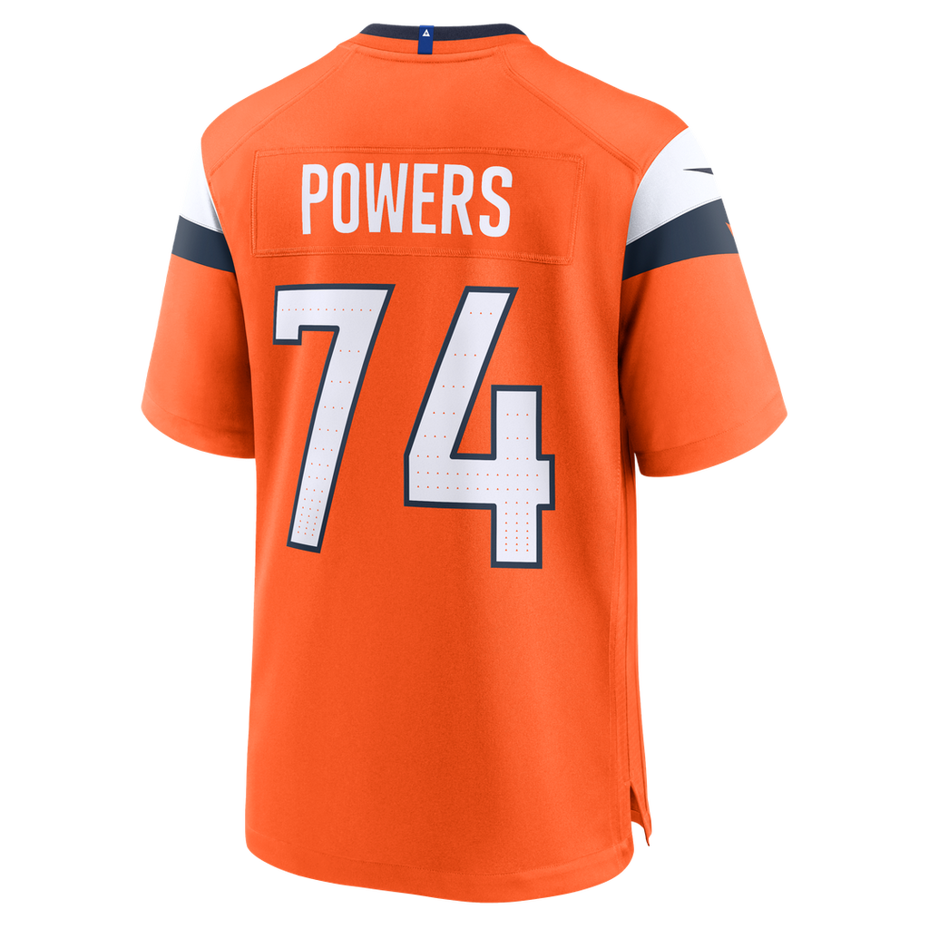 Ben Powers Denver Broncos Game Jersey - Orange