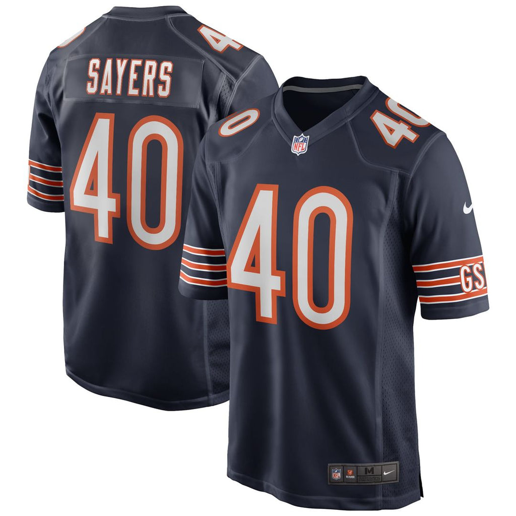 Gale Sayers Chicago Bears Game Jersey - Navy