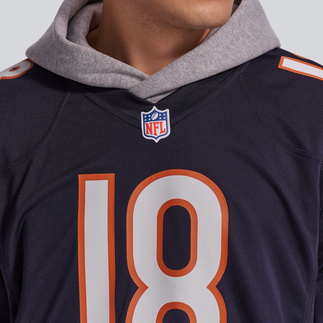 Caleb Williams Chicago Bears First Round Pick Game Jersey - White