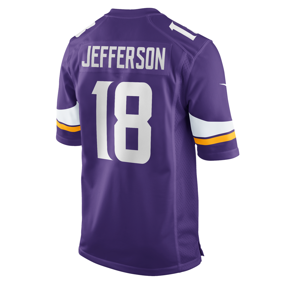 Justin Jefferson Minnesota Vikings Game Jersey - Purple