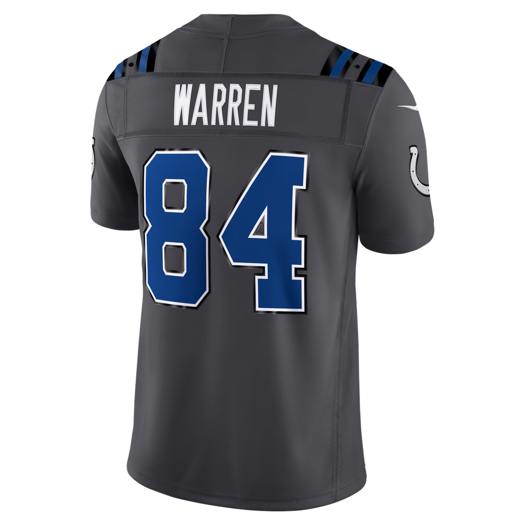 Tyler Warren Indianapolis Colts 2026 Rivalries Collection Stitched Limited Jersey - Anthracite
