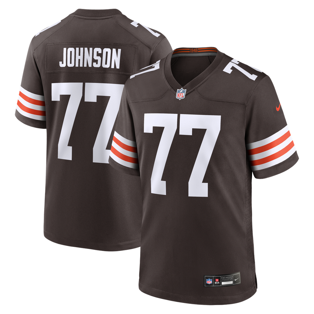Zion Johnson Cleveland Browns Game Jersey - Brown