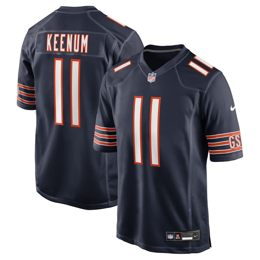 Case Keenum Chicago Bears Game Jersey - Navy