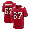 Luke Goedeke Tampa Bay Buccaneers Game Jersey - Red
