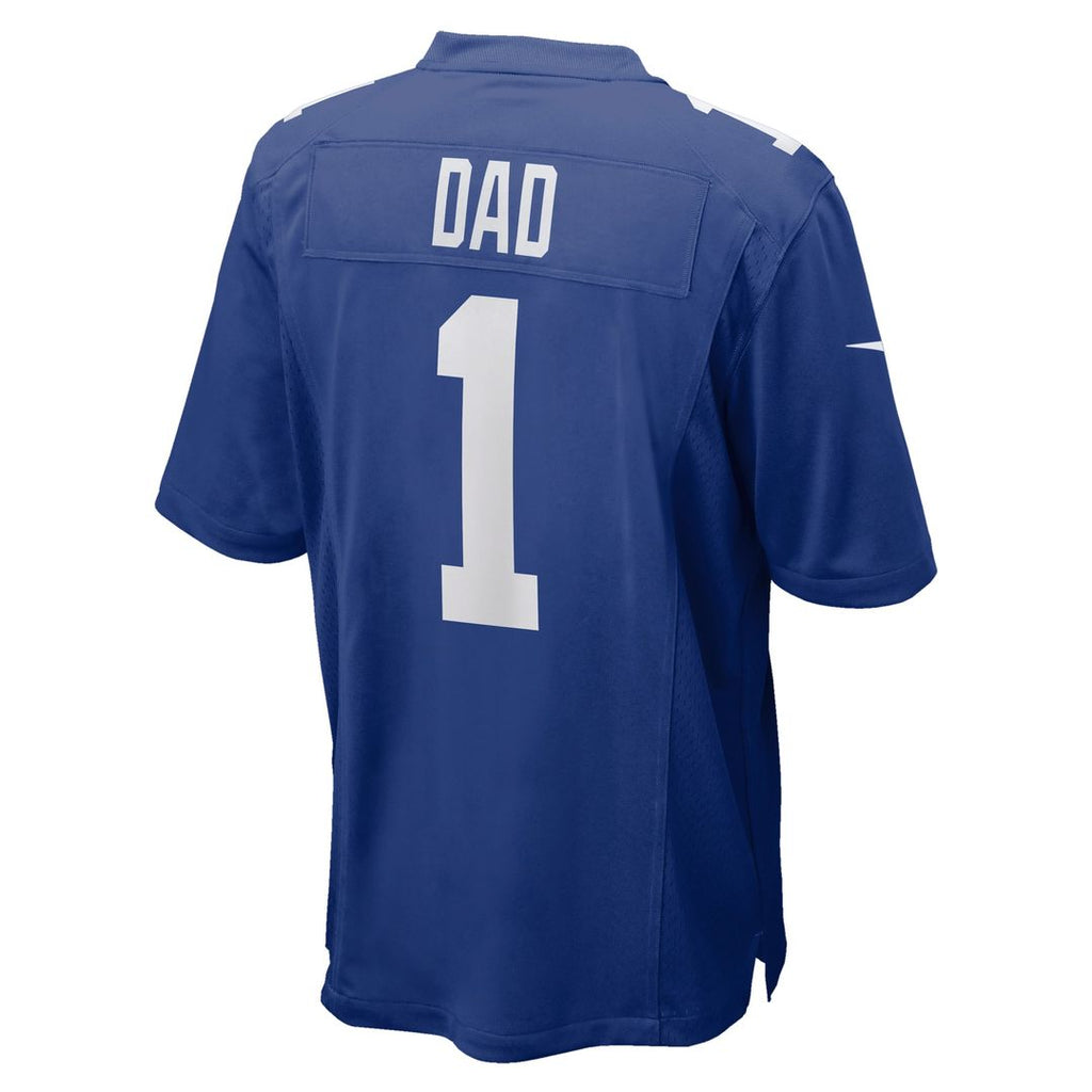 Number 1 Dad New York Giants Game Jersey - Royal Blue