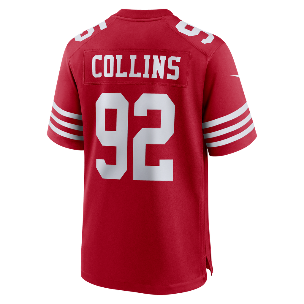 Alfred Collins San Francisco 49ers Game Jersey - Scarlet