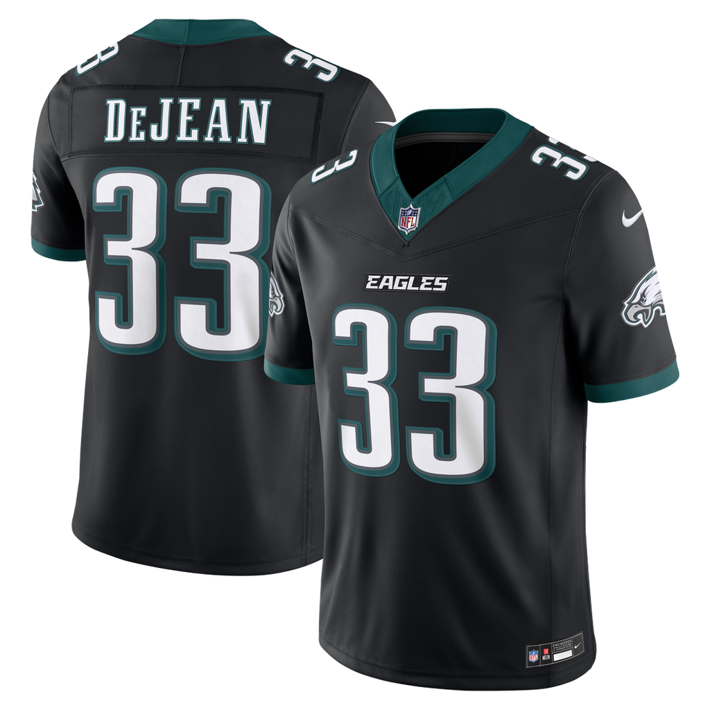 Cooper DeJean Philadelphia Eagles Alternate Vapor F.U.S.E. Stitched Limited Jersey - Black