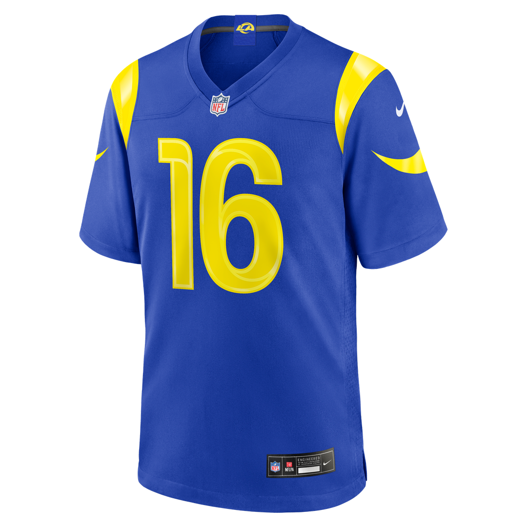 Tru Edwards Los Angeles Rams Game Jersey - Royal Blue