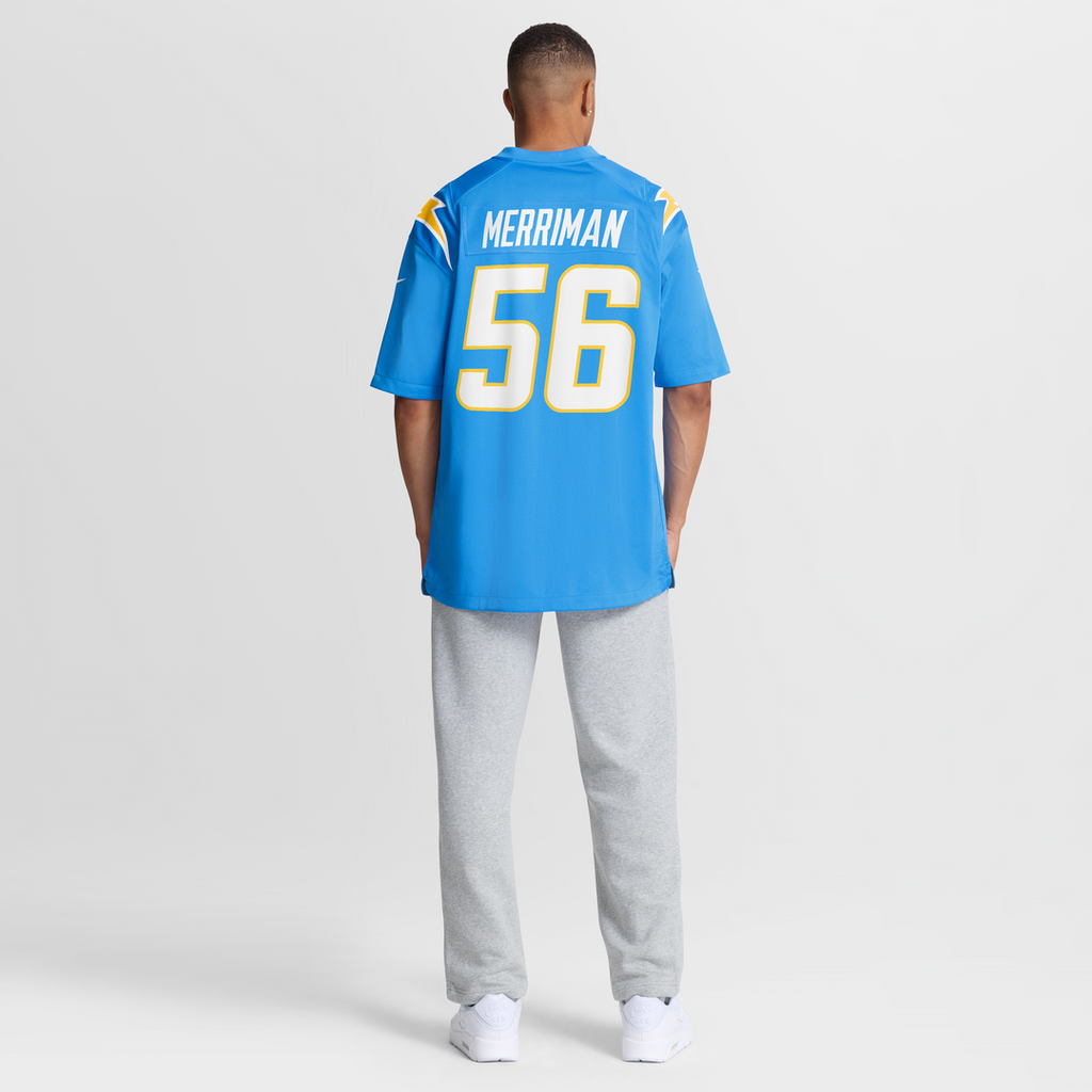 Shawne Merriman Los Angeles Chargers Game Jersey - Powder Blue