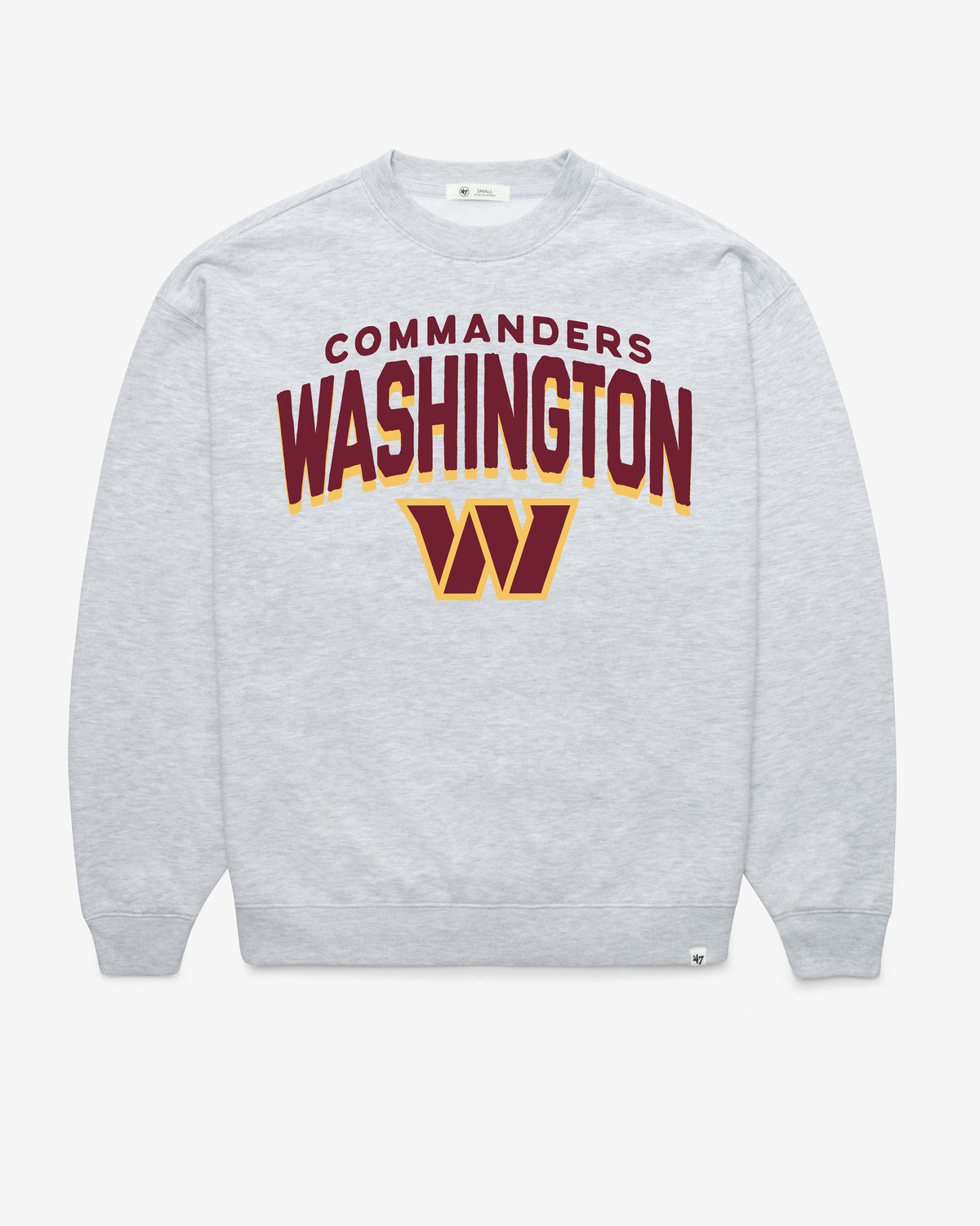 WASHINGTON COMMANDERS CAMPUS ARCH CLOUD '47 OVERSIZED CREW WOMENS