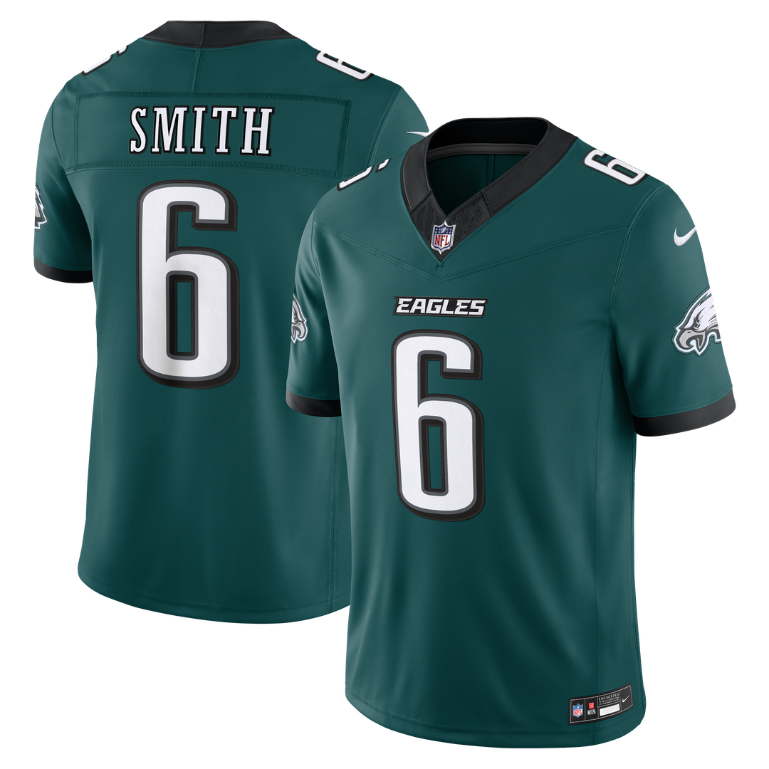 DeVonta Smith Philadelphia Eagles Vapor F.U.S.E. Stitched Limited Jersey - Midnight Green