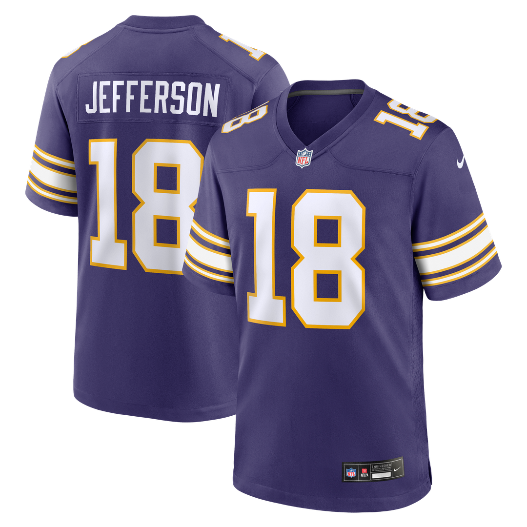 Justin Jefferson Minnesota Vikings Classic Game Jersey - Purple