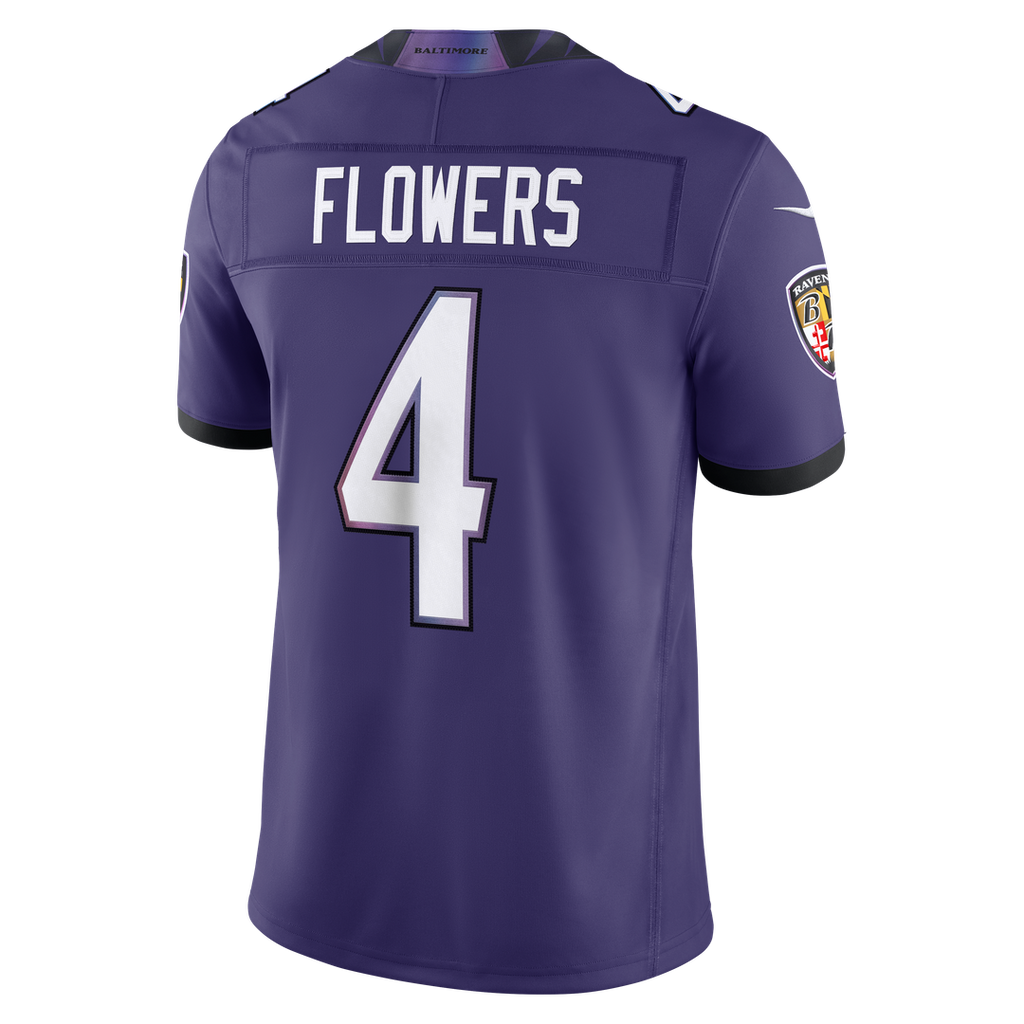 Zay Flowers Baltimore Ravens Alternate Alternate Vapor F.U.S.E. Stitched Limited Jersey - Black