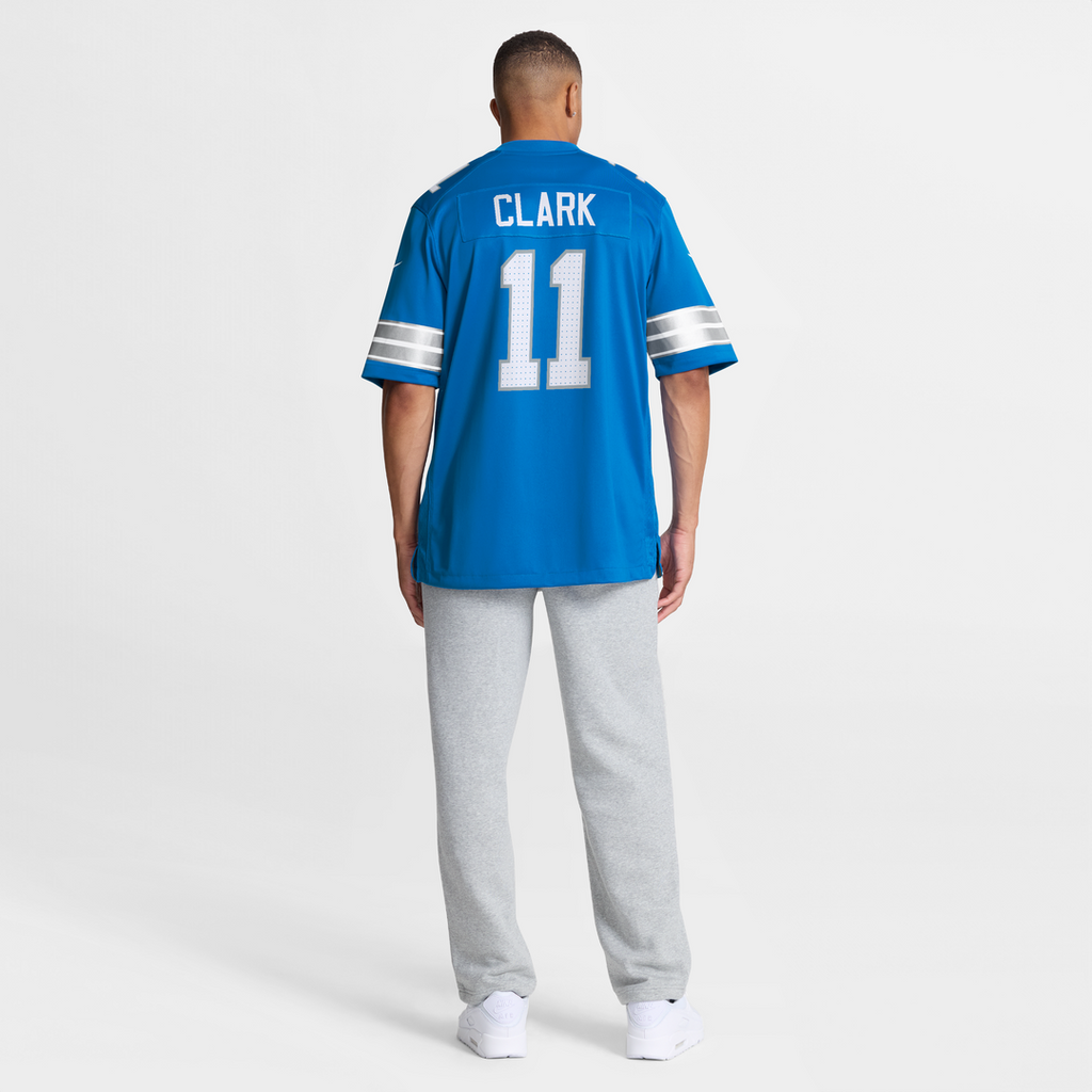 Damone Clark Detroit Lions Game Jersey - Blue