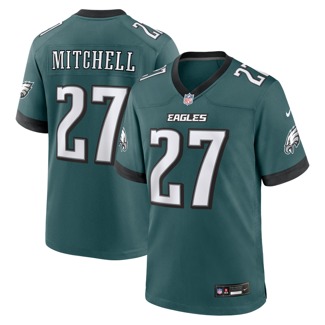 Quinyon Mitchell Philadelphia Eagles Game Jersey - Midnight Green