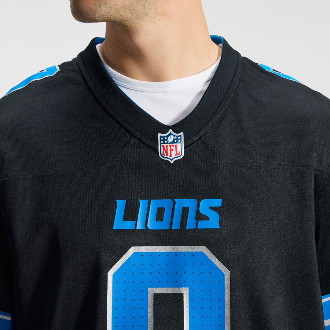 Jahmyr Gibbs Detroit Lions 2nd Alternate Game Jersey - Black