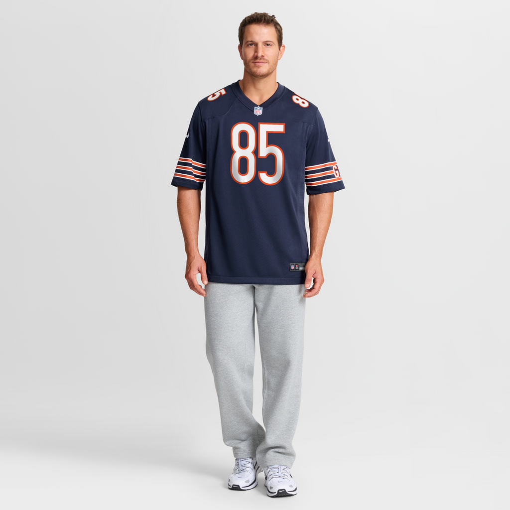 Cole Kmet Chicago Bears Game Jersey - Navy