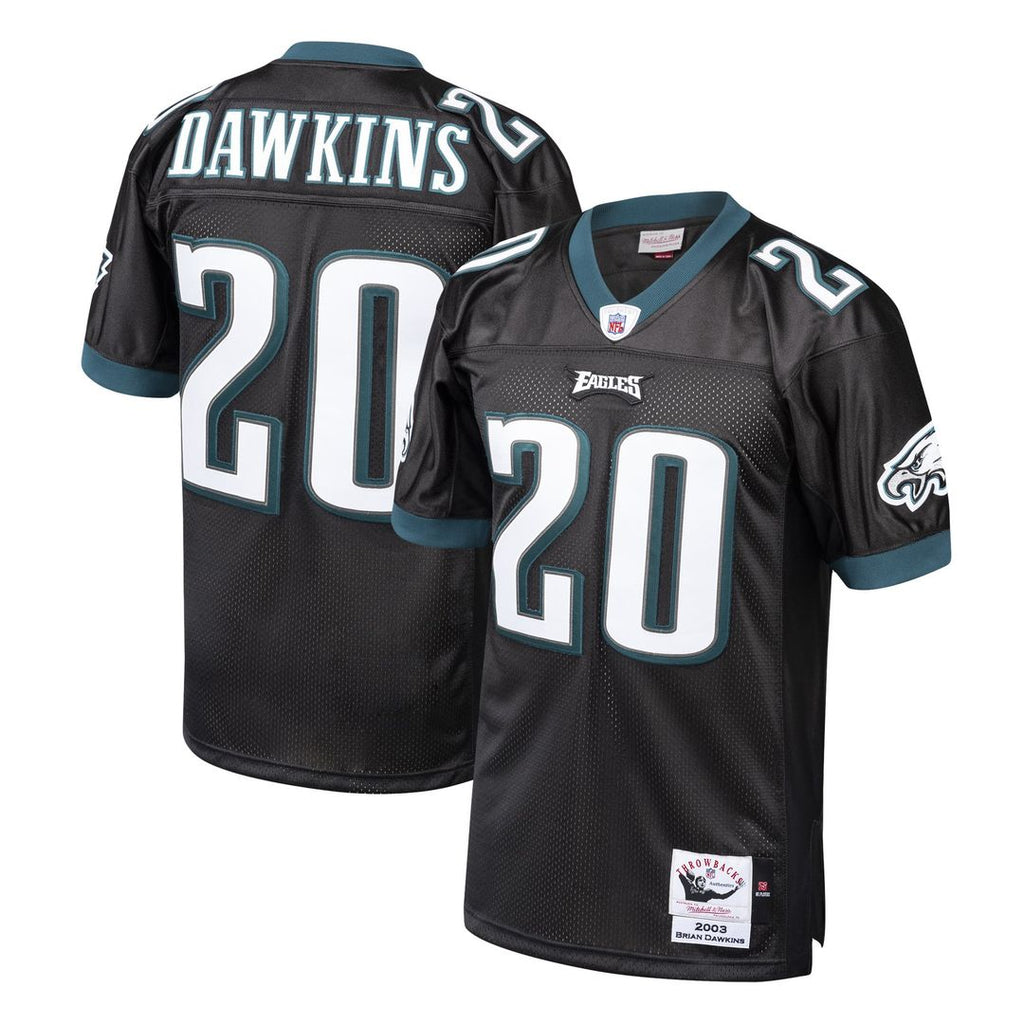 Brian Dawkins Philadelphia Eagles 2003 Authentic Throwback Jersey - Black