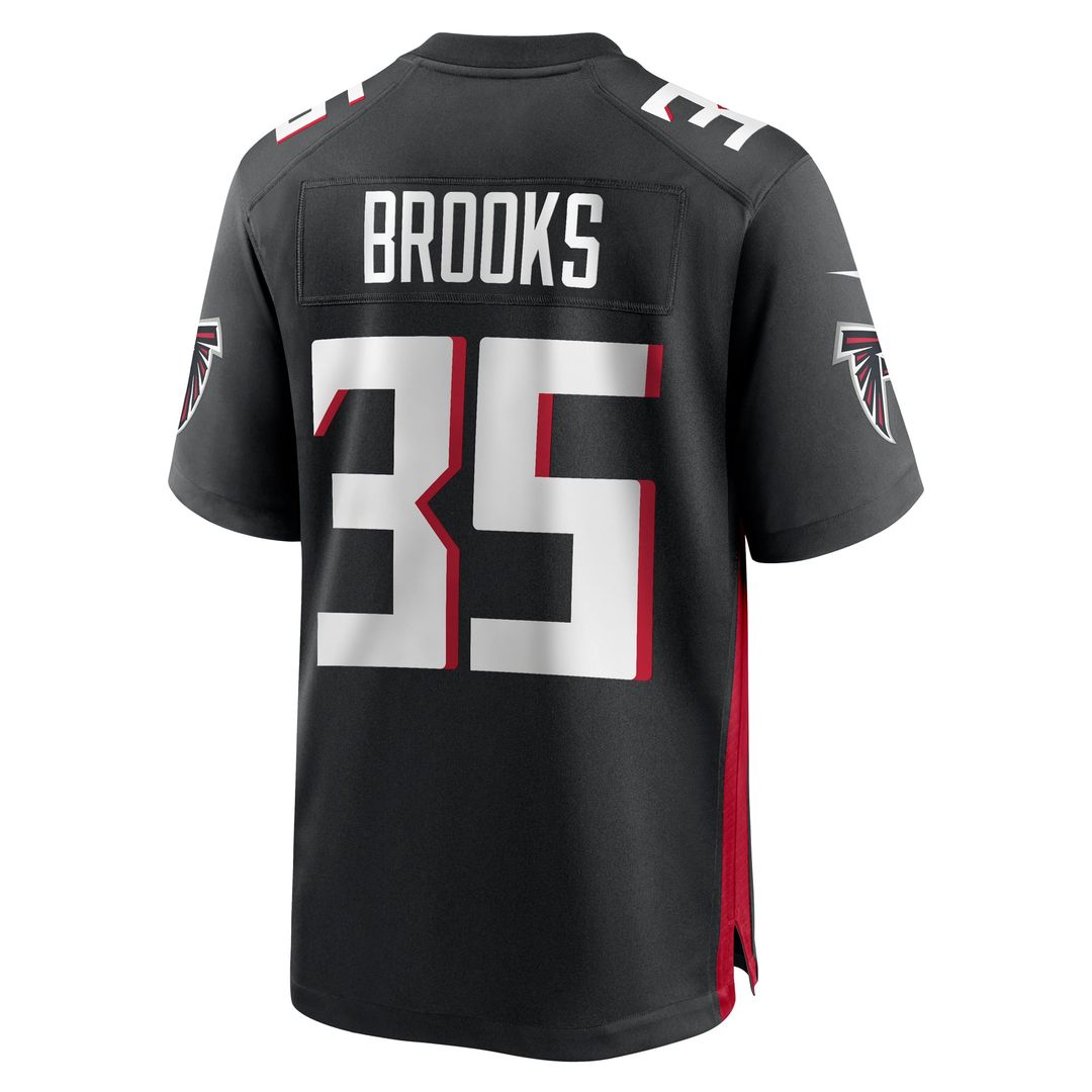 Natrone Brooks Atlanta Falcons Game Jersey - Black