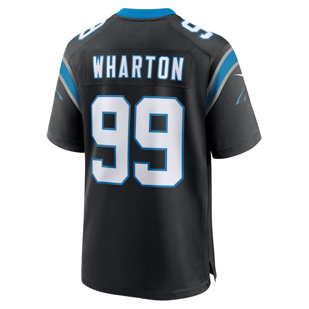 Tershawn Wharton Carolina Panthers Game Jersey - Black