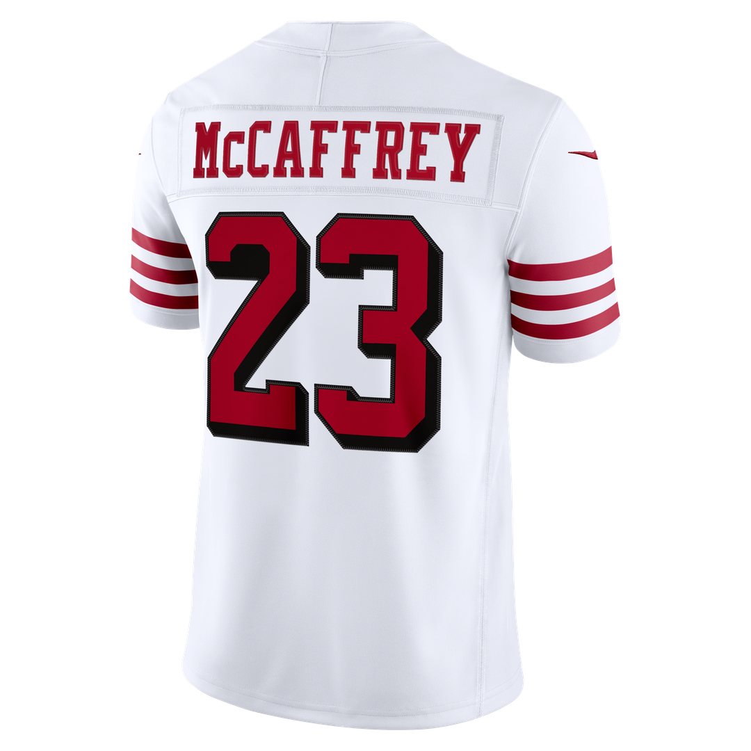Christian McCaffrey San Francisco 49ers Alternate Vapor F.U.S.E. Stitched Limited Jersey - White