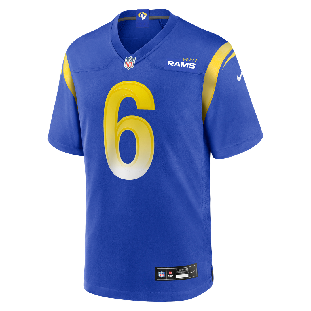 Nick Hampton Los Angeles Rams Game Jersey - Royal Blue
