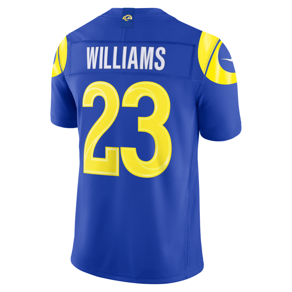 Kyren Williams Los Angeles Rams Vapor F.U.S.E. Stitched Limited Jersey - Royal Blue
